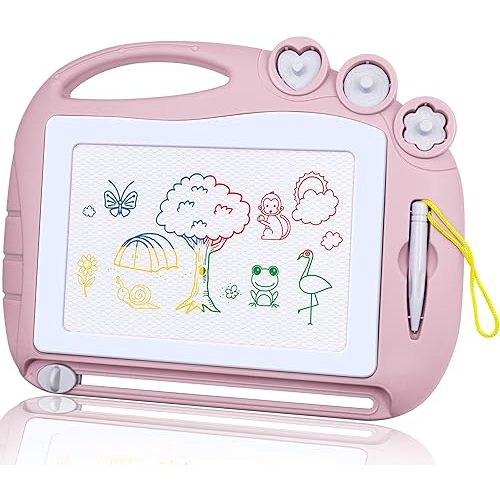 AiTuiTui Magnetic Drawing Board Toddler Toys for Girl Gifts, Erasable Doodle Sketching Writing Pad Travel Games for Kids in Car, Early Education Learning Skill Development Toys for Toddlers