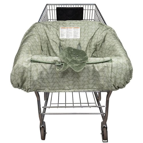 Boppy Shopping Cart Cover - Happy Green Leaf