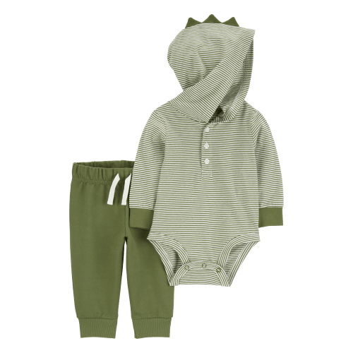 Baby 2-Piece Dinosaur Hooded Bodysuit Pant Set - Carter's | Carter's