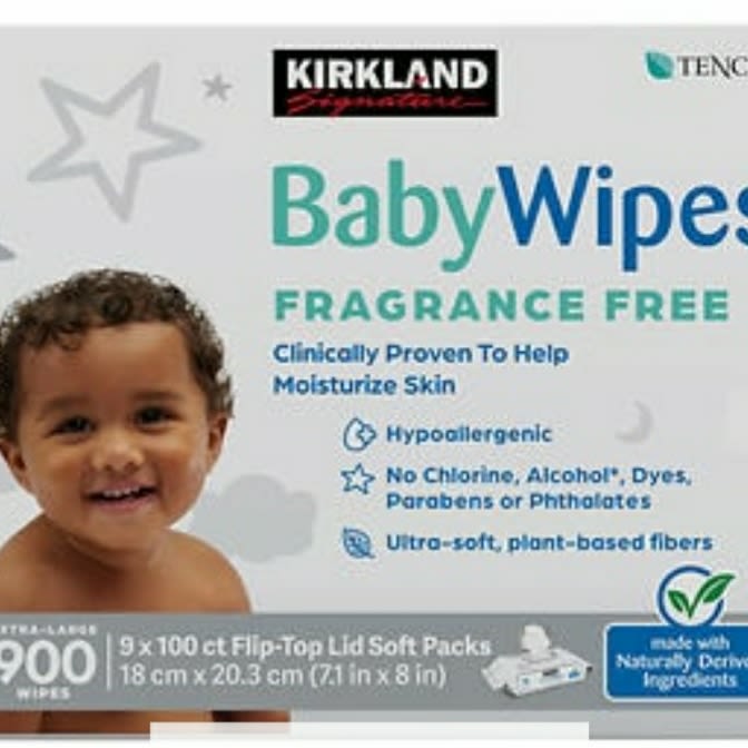 Kirkland Signature Baby Wipes Fragrance Free, 900-count