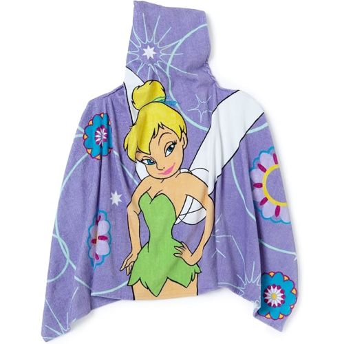 Tinkerbell Fiber Reactive Print Optic Hooded Towel