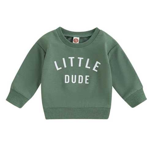 Little Dude Baby Sweatshirt– The Trendy Toddlers