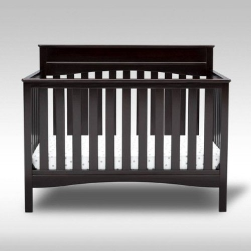 Delta Children Skylar 6-in-1 Convertible Crib, Color: Dark Chocolate