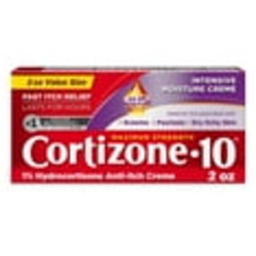 Cortizone-10 Intensive Moisture 1% Hydrocortisone Anti Itch Cream for Eczema and Bug Bite Relief, Maximum Strength, 2 oz