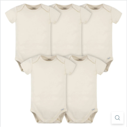 5-Pack Baby Natural Premium Short Sleeve Onesies® Bodysuits – Gerber Childrenswear