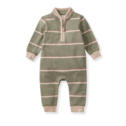 Holland Stripe Organic Baby Boy Jumpsuit - Tranquility – Burt's Bees Baby