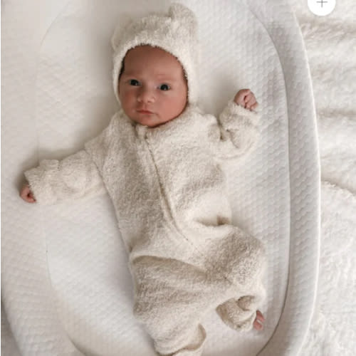 Luna + Luca Baby Bear Jumpsuit - Cozy Teddy