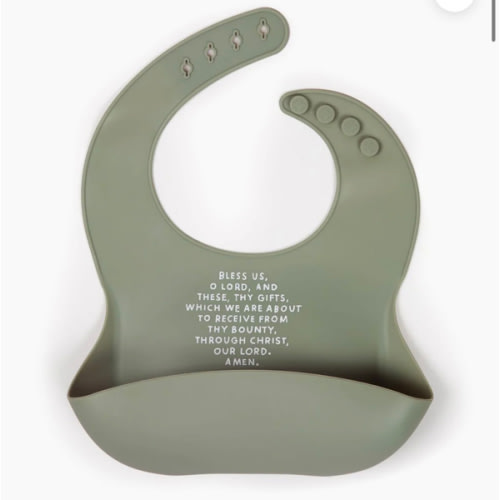 Meal Blessing Silicone Bib