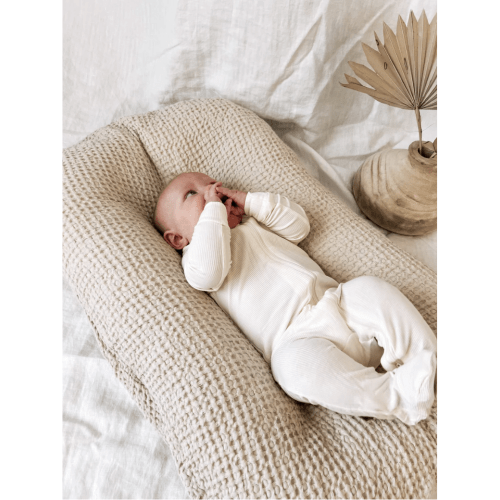 Infant Lounger Cover- Linen Waffle