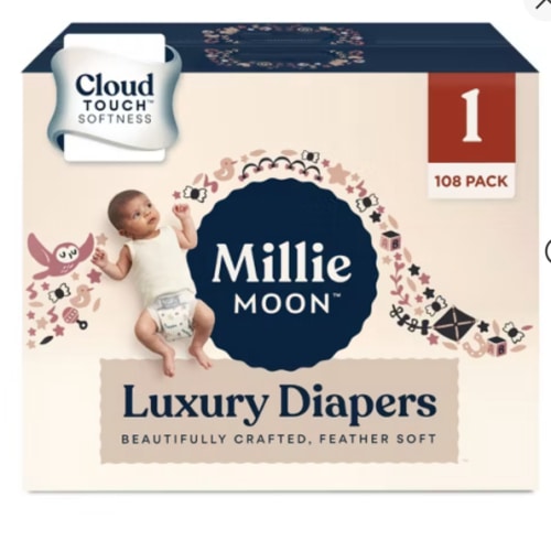 Millie Moon Luxury Diapers Size 1-108ct