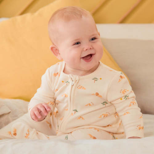 Lion Clever Zip Romper Lion Print / 9 - 12 M