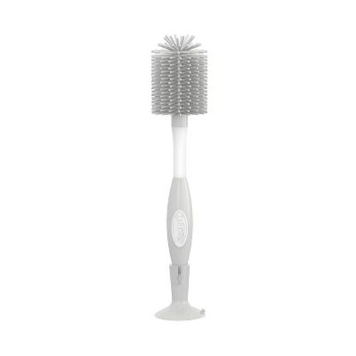 Dr. Brown's Soft Touch No Scratch Baby Bottle Cleaning Brush with Stand - Gray