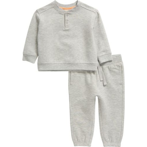Henley Sweatshirt & Joggers, 6M