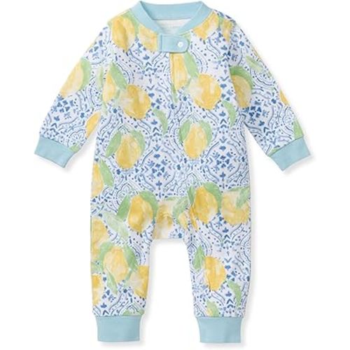 Burt's Bees Baby Girls' One-Piece Non-Slip Snug Fit Footed Pajamas