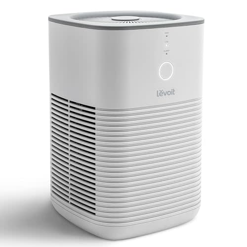 LEVOIT Air Purifier for Home Bedroom, AHAM VERIFIDE, Fresheners Filter Small Room Cleaner with Fragrance Sponge for Smoke, Allergies, Pet Dander, Odor, Dust Remover, Office, Desktop, 1 Pack, White