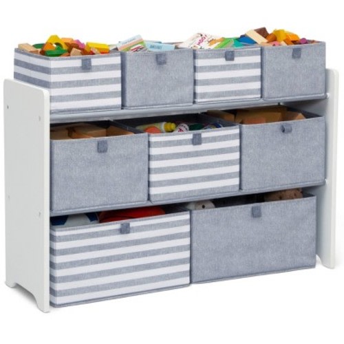 GapKids by Delta Children Deluxe Toy Organizer - Greenguard Gold Certified, Color: Gray