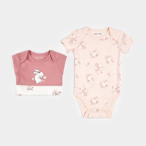 Bunnies & Blooms 3 Pack Bodysuits
