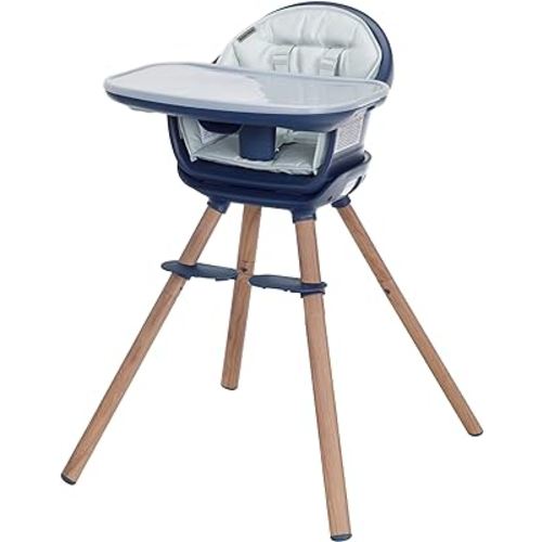 Maxi-Cosi Moa 8-in-1 Highchair, Machine Washable, Compact, Lightweight Design, Essential Blue