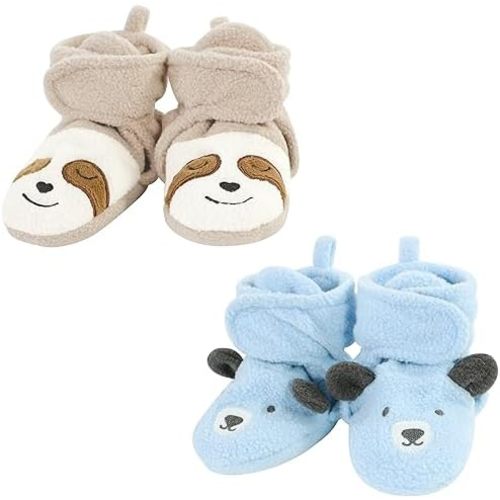 Hudson Baby Unisex-Child Cozy Fleece Booties Winter Accessory Set