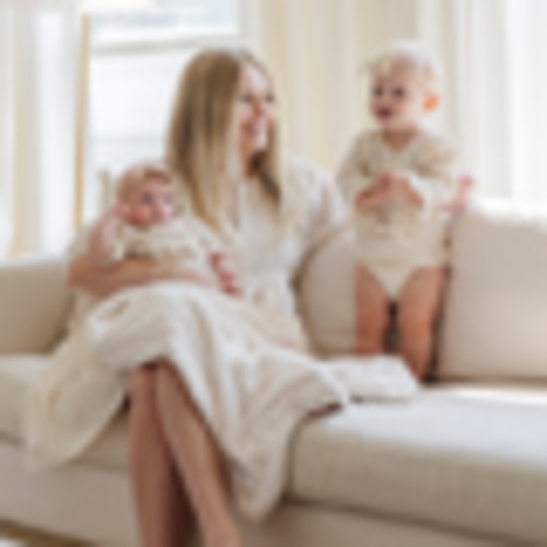 Saranoni - Lush Receiving Blanket - Mini Natural