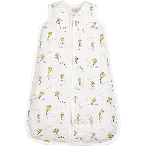 Under the Nile Organic Cotton Muslin Wearable Blanket - Kites - 6-12 Month