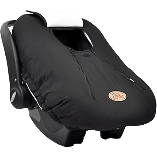 Cozy Cover Infant Car Seat Cover - The Industry Leading Infant Carrier Cover Trusted by Over 5.5 Million Moms Worldwide for Keeping Your Baby Cozy & Warm (Black)