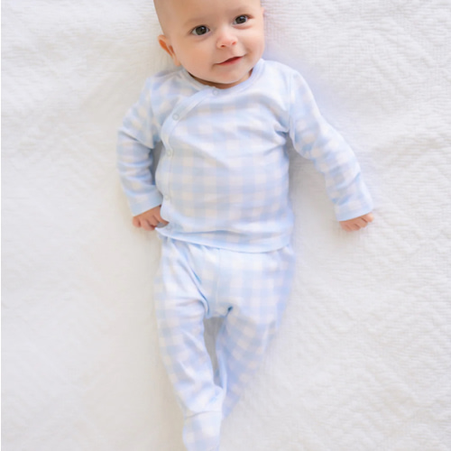 Cameron Cross-Front Set - Buckhead Blue Gingham