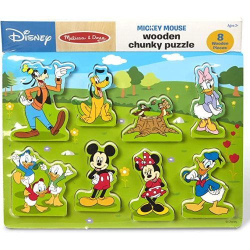 Melissa & Doug Disney Mickey Mouse Clubhouse Wooden Chunky Puzzle (8 pcs)