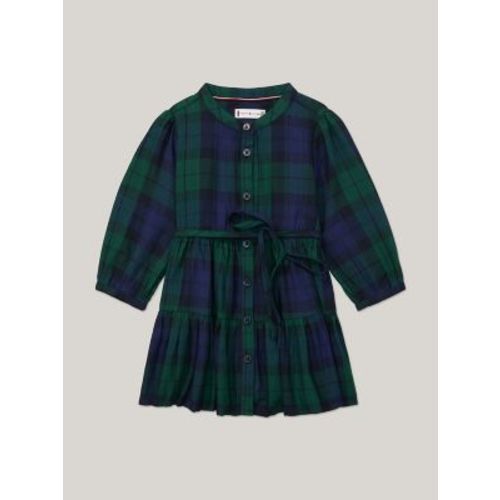 Babies' Plaid Tiered Shirtdress