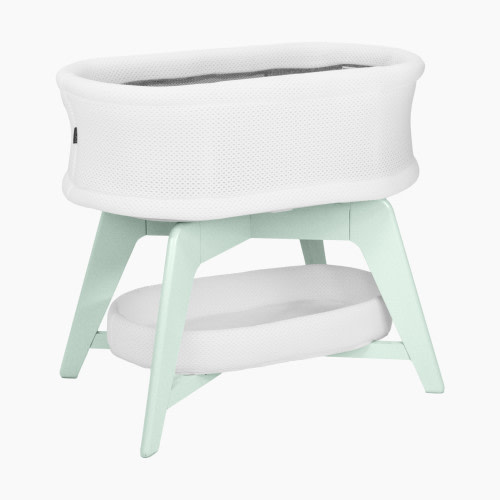 TruBliss EVI Smart Bassinet - White On Mint