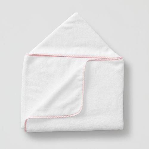 Baby Hooded Towel | Weezie Towels - Pink Gingham on White