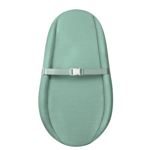 Contoured Changing Pad with Soft & Washable Cover, Waterproof Lining Foam Baby Changing Table Pads for Dresser Top, Secure with Security Strap and Two High Curved Sides, 3216, Sage Green