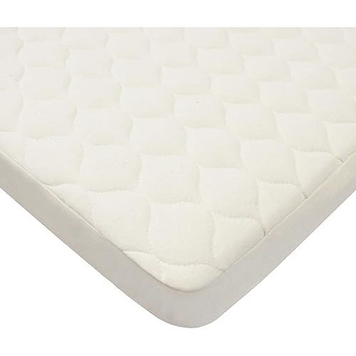 American Baby Company Waterproof Pack N Play Playard Mattress Protector, Quilted Fitted Protector Pad Cover Made with Organic Cotton Top Layer, 39" x 27"