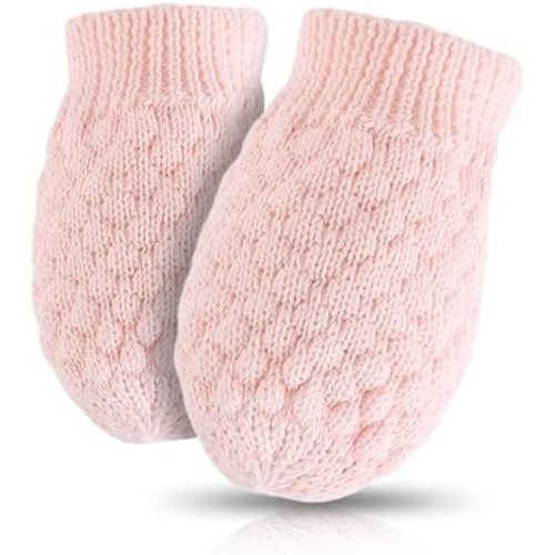 Baby Knit Mittens Toddler Boys Girls Gloves Winter Infant Newborn No Scratch Mitten 0-3 Years