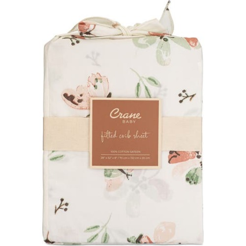Cotton Sateen Fitted Crib Sheet