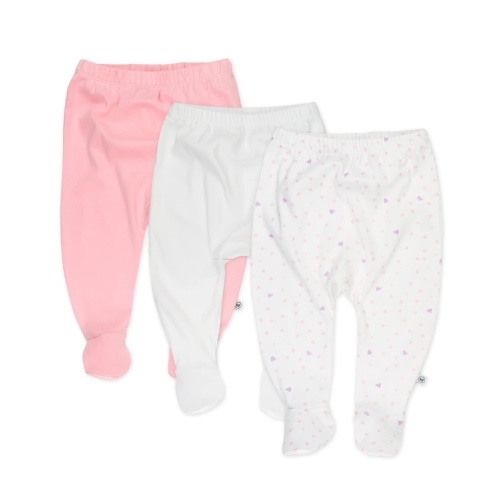 3-Pack Organic Cotton Footed Pants | Honest Baby Clothing