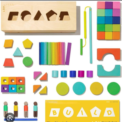 Wooden Block Set | 70-Piece Block Set for Toddlers & Kids | Lovevery