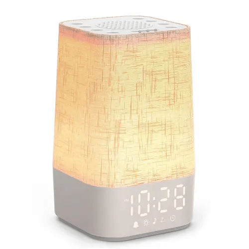 Sound Machine White Noise Machine with 30 Soothing Sounds, Sleep Timer, Dimmable Bedside Lamp Night Light Clock, Sunrise Alarm Clock Wake Up Light for Bedrooms, Baby, Kids, Adults, Heavy Sleepers