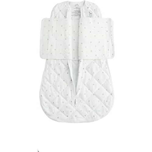 Dreamland Baby Sleep Swaddle | Gently Weighted Sleep Swaddles 100% Natural Cotton 2-Way Zipper Machine Washable and Dryable | Newborn/Infant Swaddle Transition Swaddle Sleeping Bag