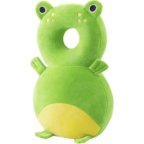 Baby Walker Head Protector Toddler Adjustable Baby Head Protection Backpack Wear Safety Pad (Frog)