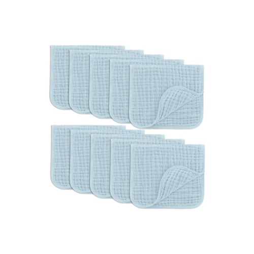 Muslin Burp Cloths - Pack of 10