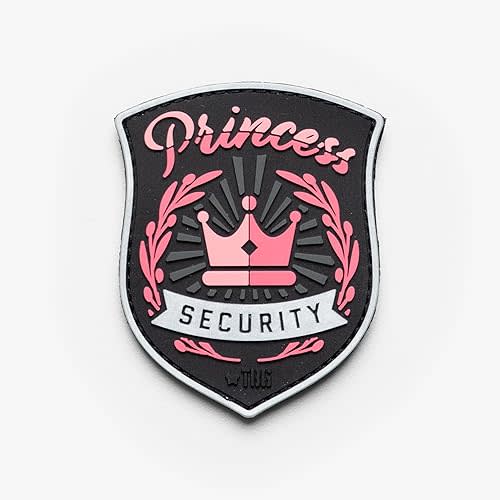 Tactical Baby Gear Morale PVC Patch – Hook & Loop Custom Patch for Backpacks, Diaper Bags & Gear (Princess Security Patch)