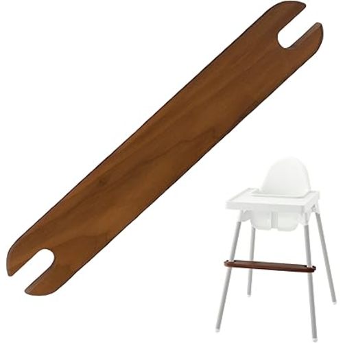 Yeah Baby Goods Adjustable IKEA High Chair Footrest (Walnut) - Attachable IKEA Antilop Highchair Footrest for Safer Mealtimes