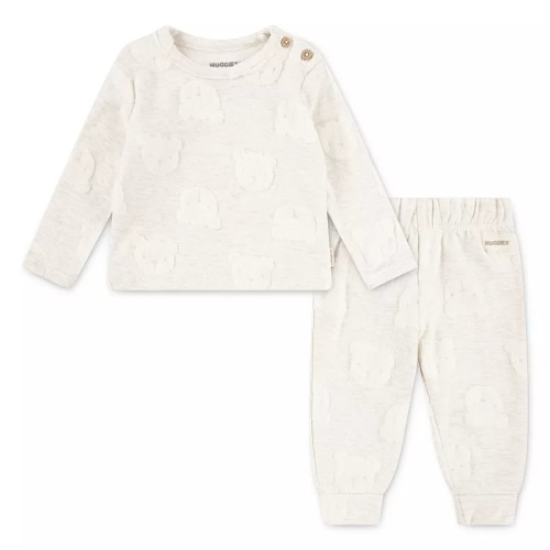 Newborn Baby Boys Huggies Babywear® 100% Organic Long Sleeve Top & Pants 2-Piece Set