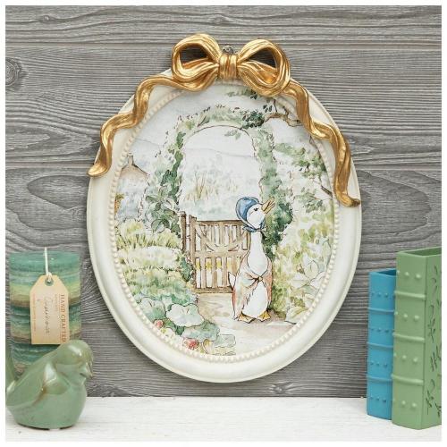 Mother Goose Oval Wood Wall Decor