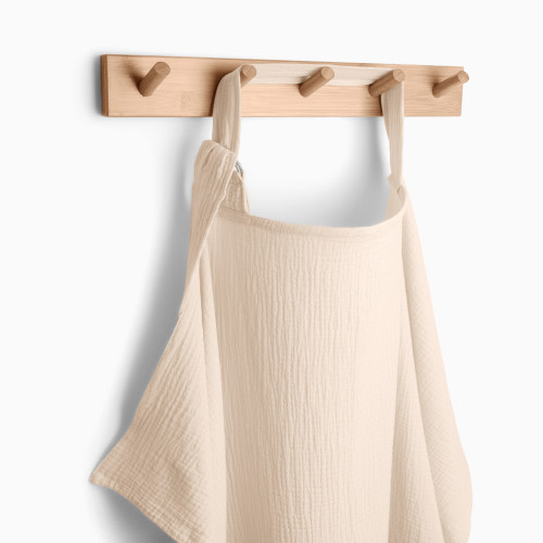 Muslin Nursing Cover with Adjustable Neck Strap - Sand