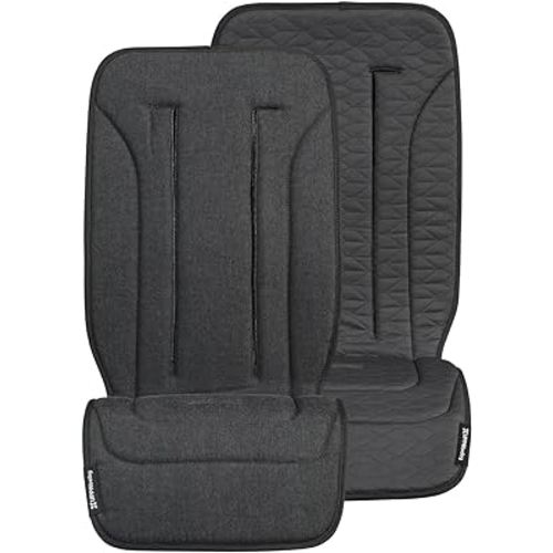 UPPAbaby Reversible Seat Liner/Water-Resistant and Comfortable/Easy Stroller Attachment/Reed (Charcoal Denim/Cozy Knit)