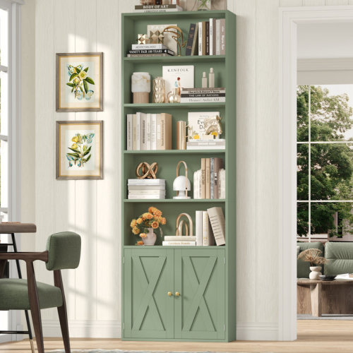 Gracie Oaks 82.3" Tall Bookshelf And Bookcase, 7-Tier Floor Standing Bookcase For Home Office, Living Room & Reviews | Wayfair