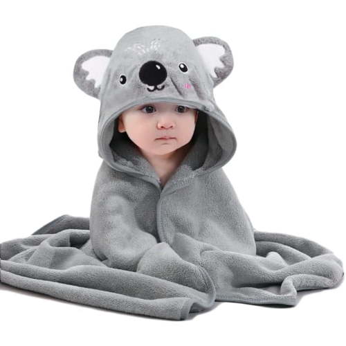 HiABsee Baby Towels with Hood Ultra Soft Hooded Baby Towels Newborn, Unique Animal Design Baby Bath Towel for Boy and Girl, Dinosaur