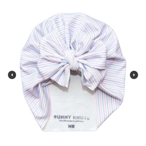 Hospital | NEW Pink & Blue Stripe | Classic Headwrap